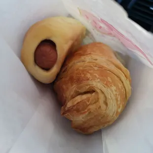Texas kolache and sausage croissant!