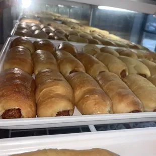 Cheddar and cheddar jalapeño kolaches, made fresh!