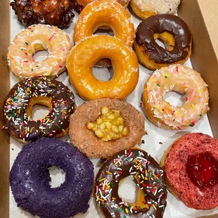 Dozen assorted donuts