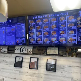 Breakfast Sandwiches And Smoothies Menu 2024