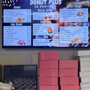 Donut Menu 2024