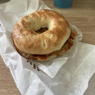 #10. Bacon, Egg and cheese. Bagel