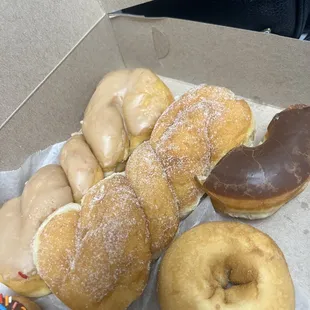 a variety of donuts