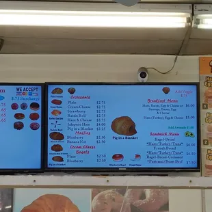 menus and prices