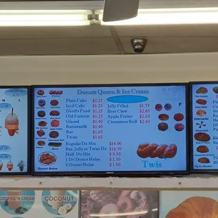 menu and prices