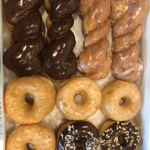 a box of assorted donuts