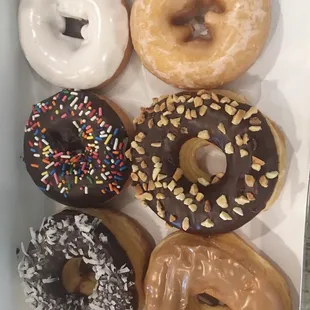 Our donut selection! The kolaches were eaten before we made it home...and they were delicious!