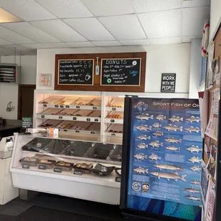 a woman behind the counter