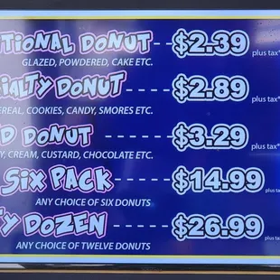 Menu as of 1/28/2024