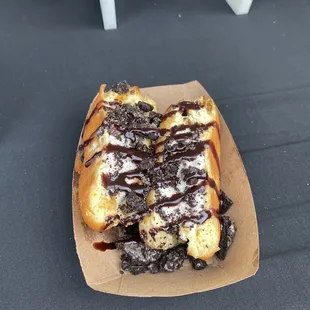 Oreo ice cream donut!