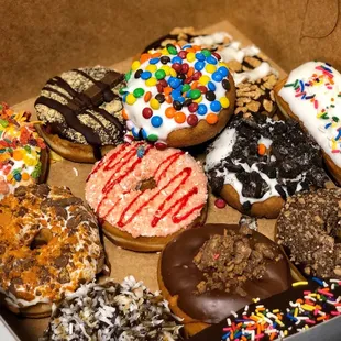 Flavors include Fruity Pebbles, Kit Kat, Butterfinger, Caramel Delite, Toffee Heath, S&apos;more, Nutella, Starwberry Shortcake and more.