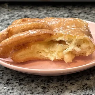 This surprised me!! Fresh diced tart apples inside my God was this so good!! Every single donut light as air worth every calorie!!