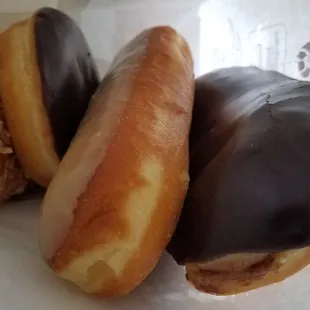 Roasted Coconut, Custard Filled Chocolate, Maple Bar and Chocolate Bar