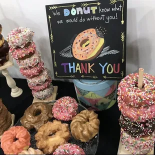 Sprinkle donuts chocolate donuts