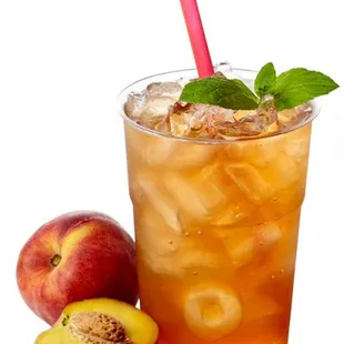 Peach ice tea