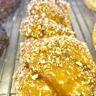 Popular donuts and sandwiches.