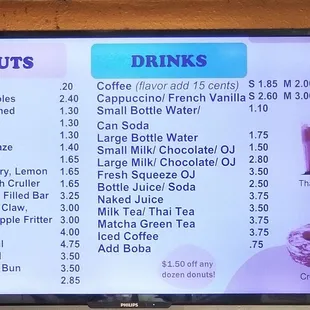 Menu (1) as of 12/8/2021.