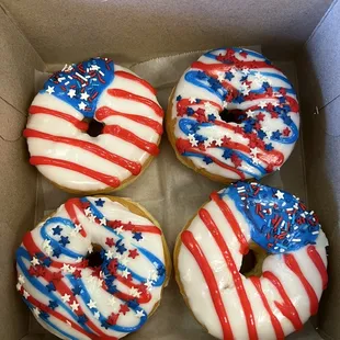 Special Fourth of July donuts