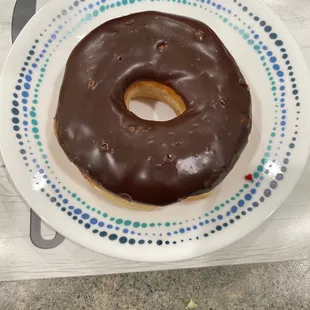 Chocolate frosted donut