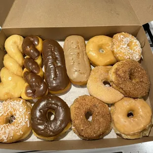 a box of assorted donuts