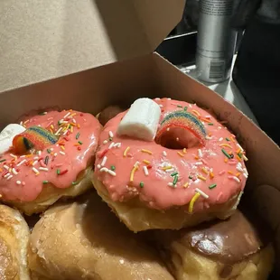 Birthday Rainbow doughnut