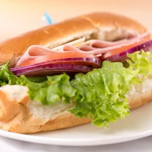 Ham and cheese sub