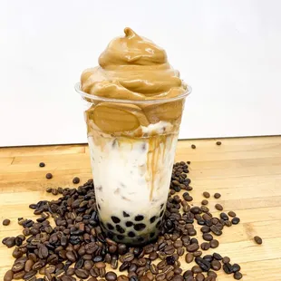 CLOUD Coffee with Boba Also Available Without Boba