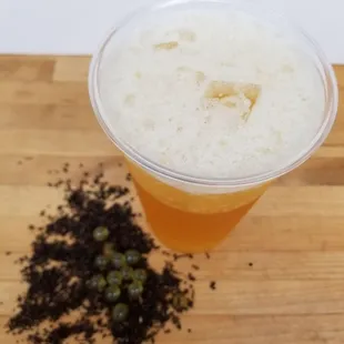 Mango bubble tea!