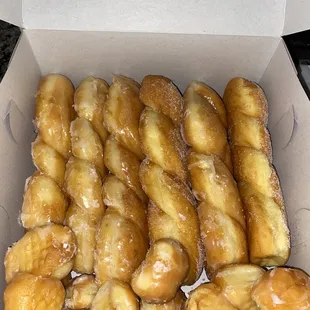 Delicious Twists and donut holes.