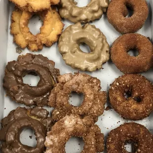 a variety of doughnuts