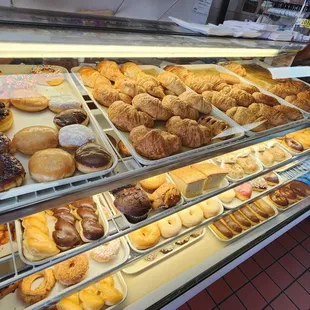 Big variety of doughnuts