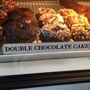 Chocolate cake donuts