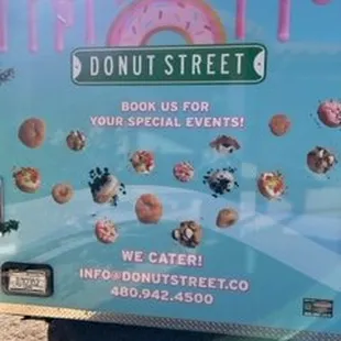 donuts on the side of a truck