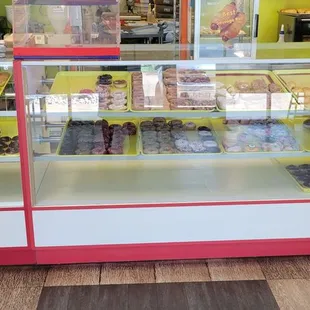 Large selection of donuts left at 9AM.