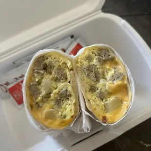 9. Sausage Burrito Breakfast