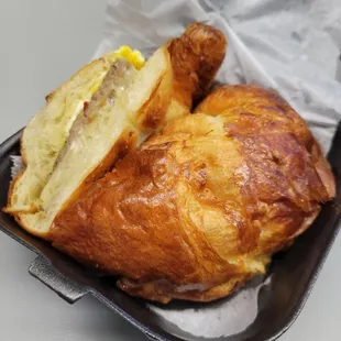 Sausage, Egg and Cheese Croissant