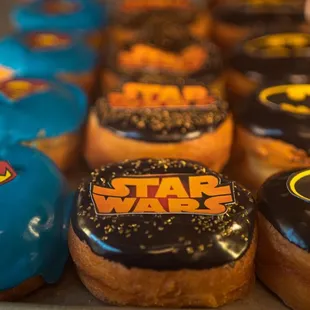 Star Wars and Super Hero donuts