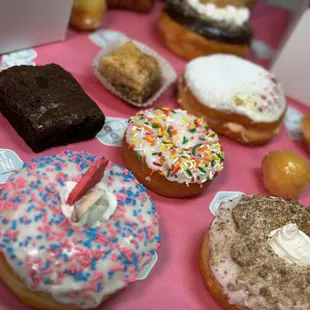 a variety of doughnuts