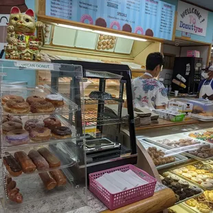 Vegan donut in a separate container