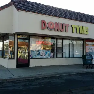 Store front and little Caesars is right next door we took out the window there lol