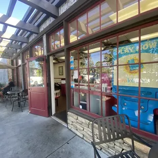 Outside
