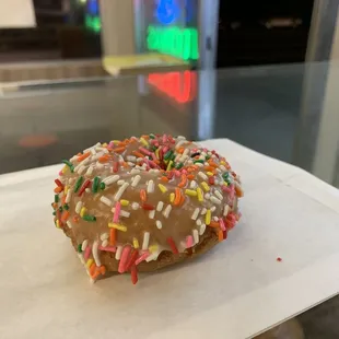 sprinkle cake donut