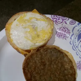 Hamburger bun for a biscuit.