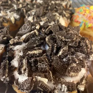Crushed Oreo donut
