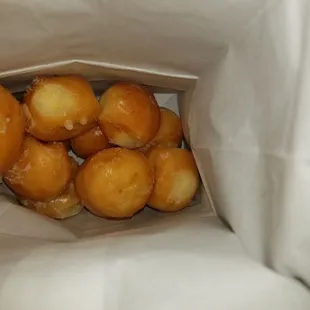 a bag full of donuts