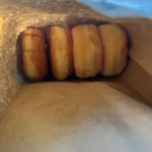 2 Bavarian cream &amp; 2 sugar (supposed to be glazed)