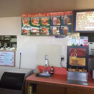 They also sell breakfast sandwiches