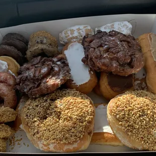 a variety of doughnuts