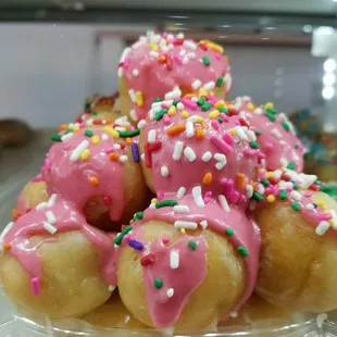 Pink Sprinkles Donut Holes