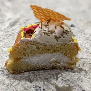 09/08/23 Truffle Honey Donut - Black Truffle Honey, Honey Butter, Honeycomb Tuile